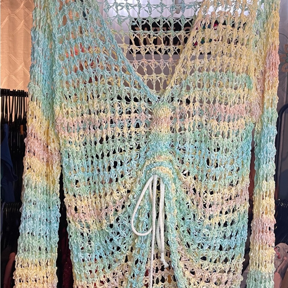 POL Tropical Crochet Top